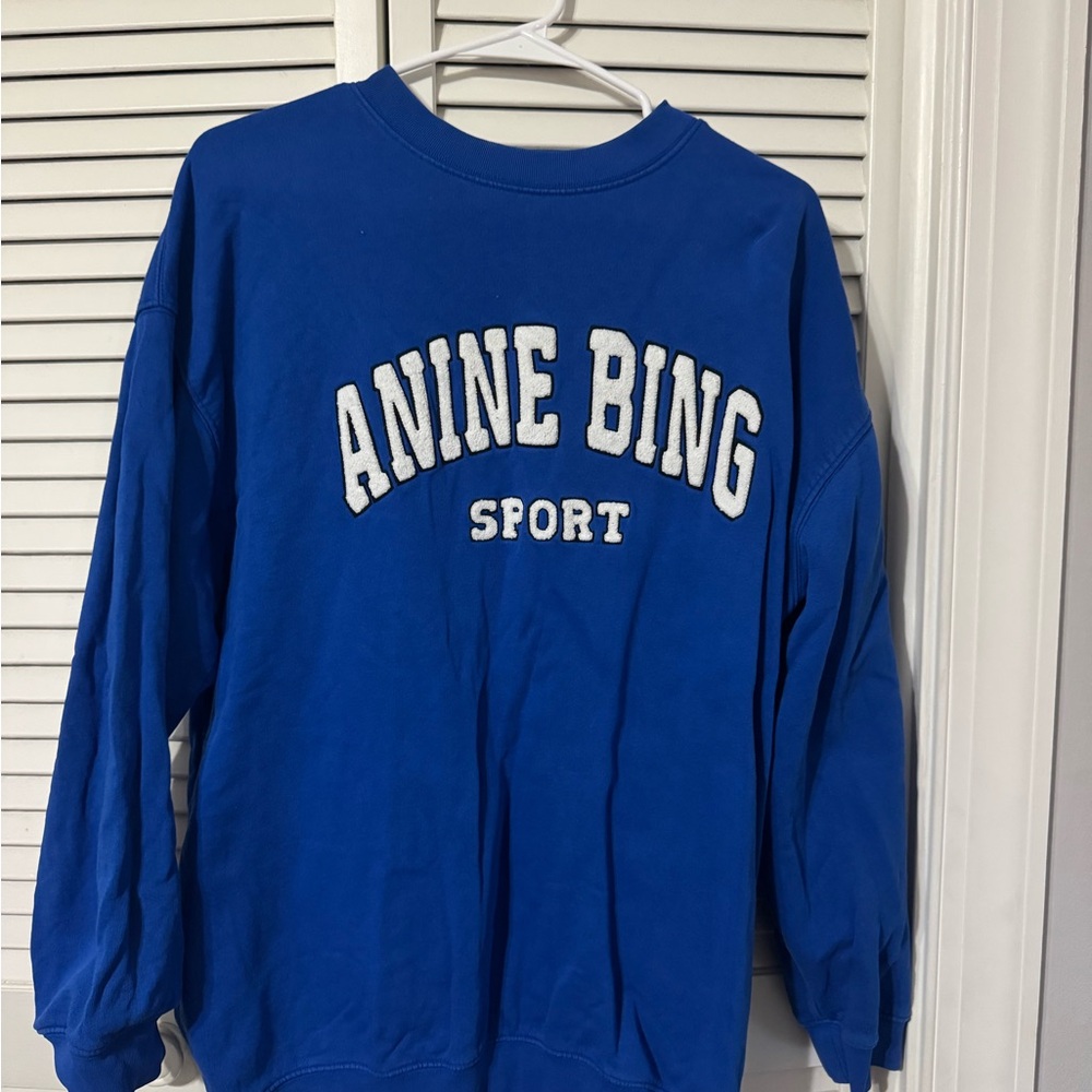 Anine Bing Royal Blue Sport Sweatshirt